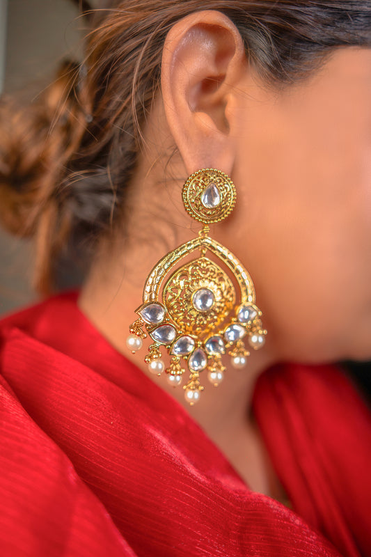 Illuminated Padmavati Kundan Earrings