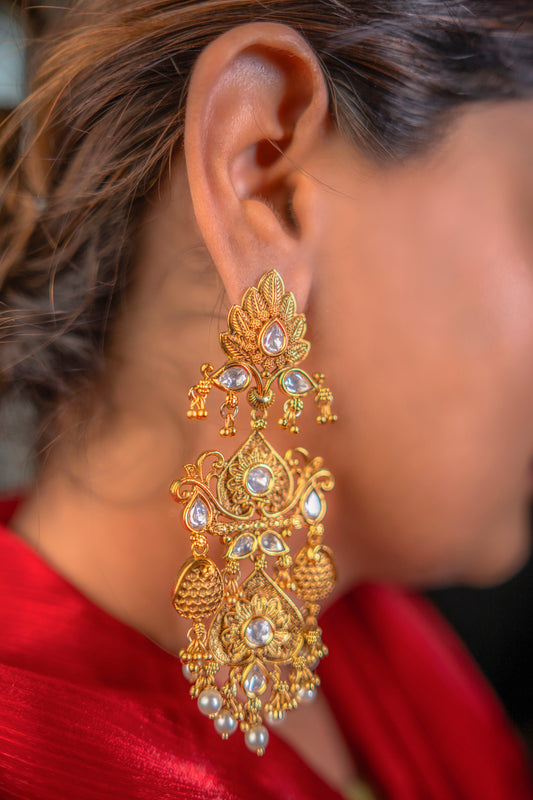 Jewel of the Radiance Kundan Padmavati Earrings
