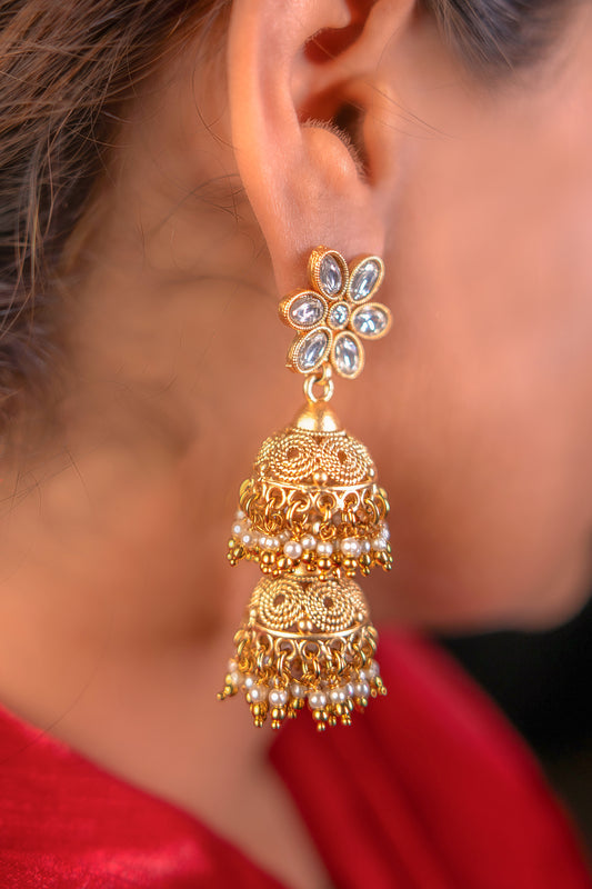 Padmavati Empress Kundan Earrings