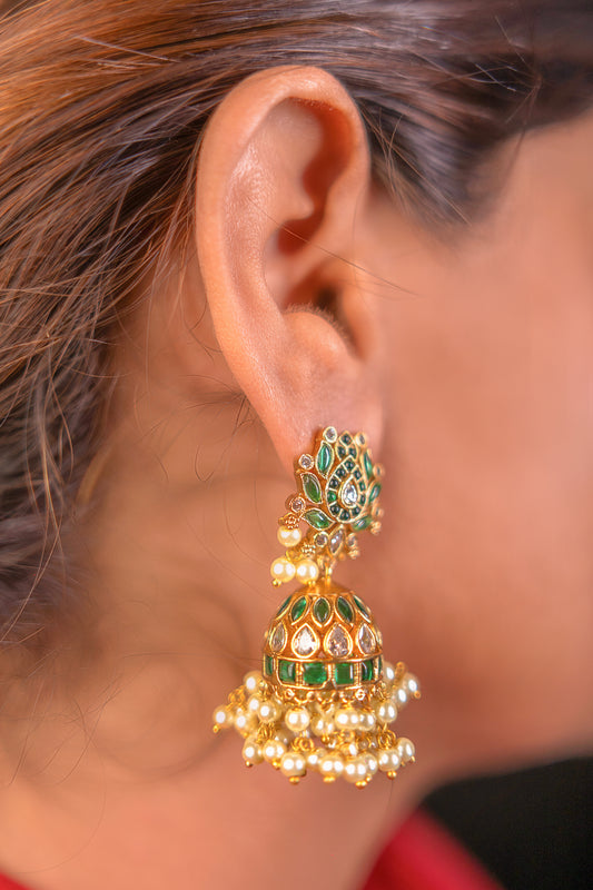 Lotus Shield Padmavati Earrings