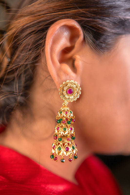 Padmavati Serendipity Golden Earrings