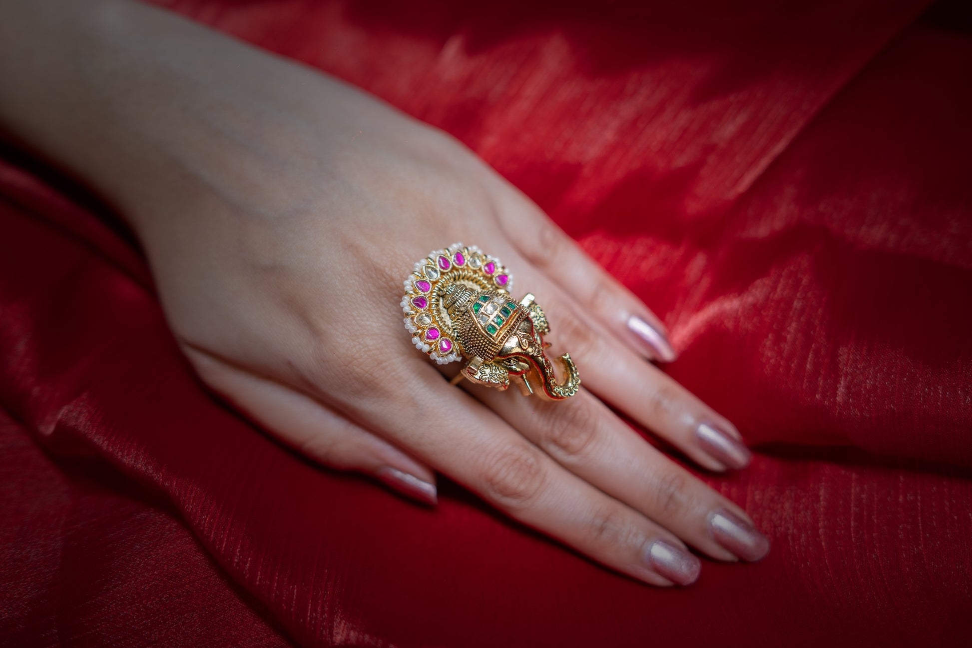 Sacred Ganesha Adjustable Ring - ELYSIAN GODDESS