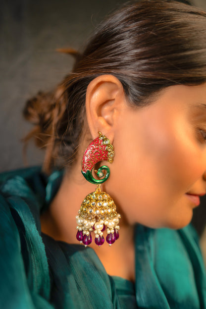Noor Divine Opulence Kndan Earrings