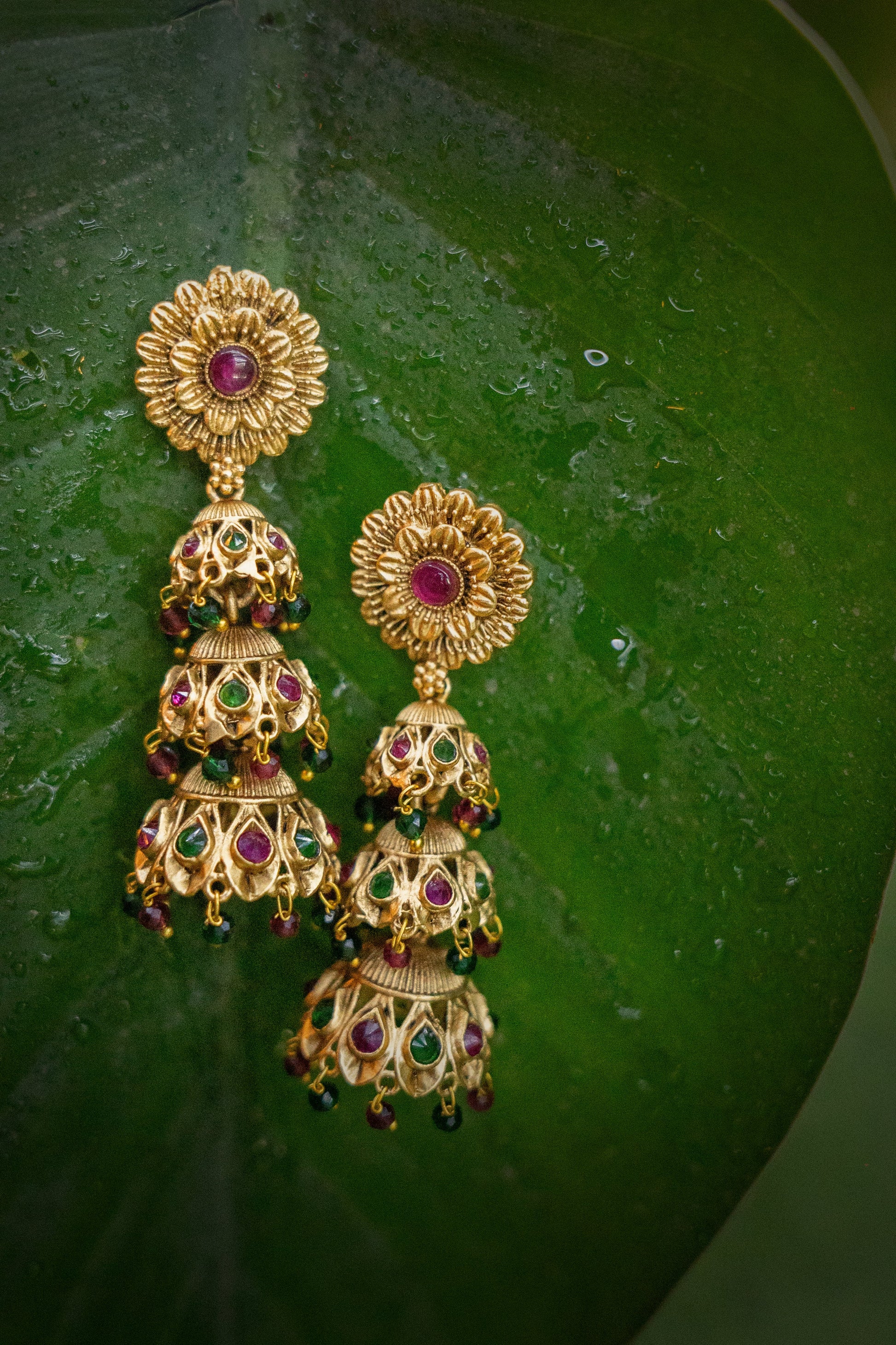 Padmavati Serendipity Golden Earrings - ELYSIAN GODDESS