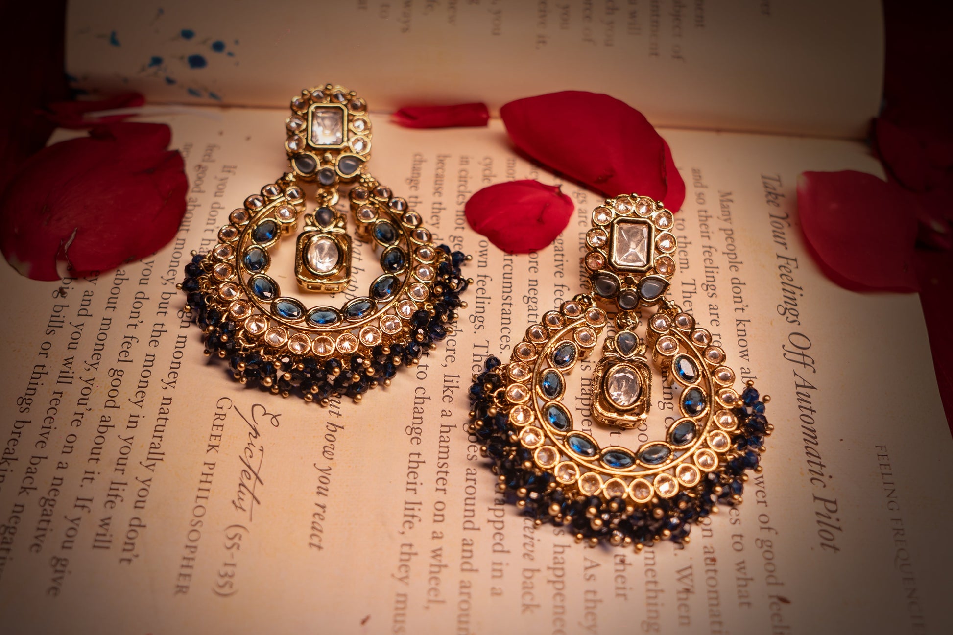 Celestial Glow Polki Earrings - ELYSIAN GODDESS