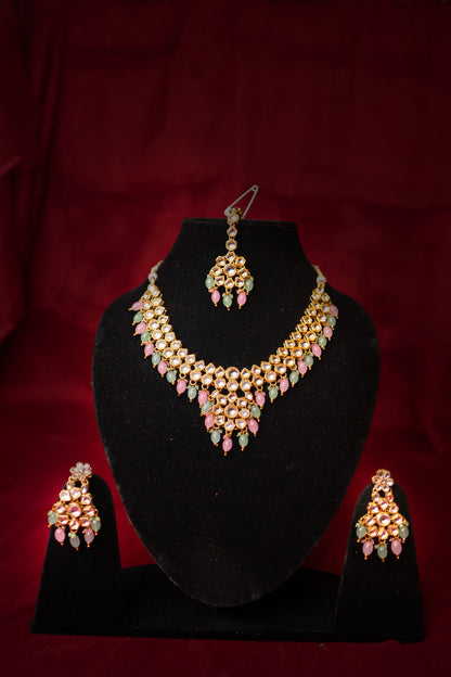 Eternal Noor Kundan Necklace Set - ELYSIAN GODDESS