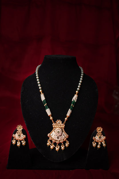 Vaishali Polki Long Necklace Set