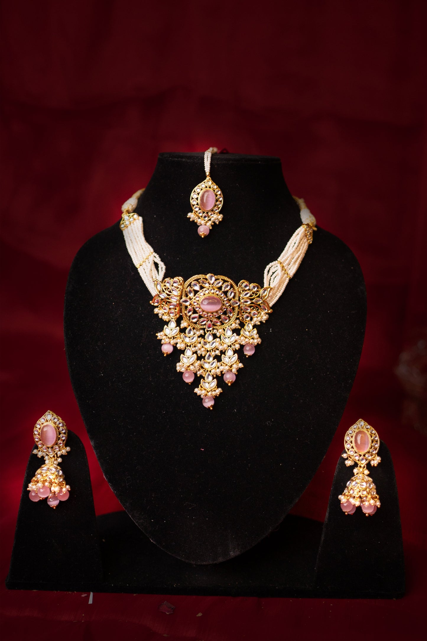 Krishnaveni Polki Necklace Set
