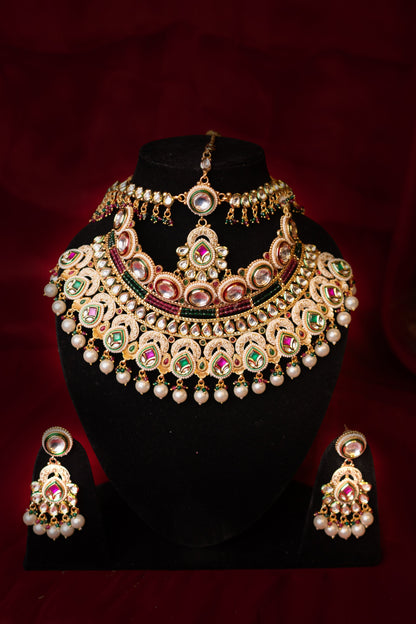 Empress Padma Semi Bridal Necklace Set