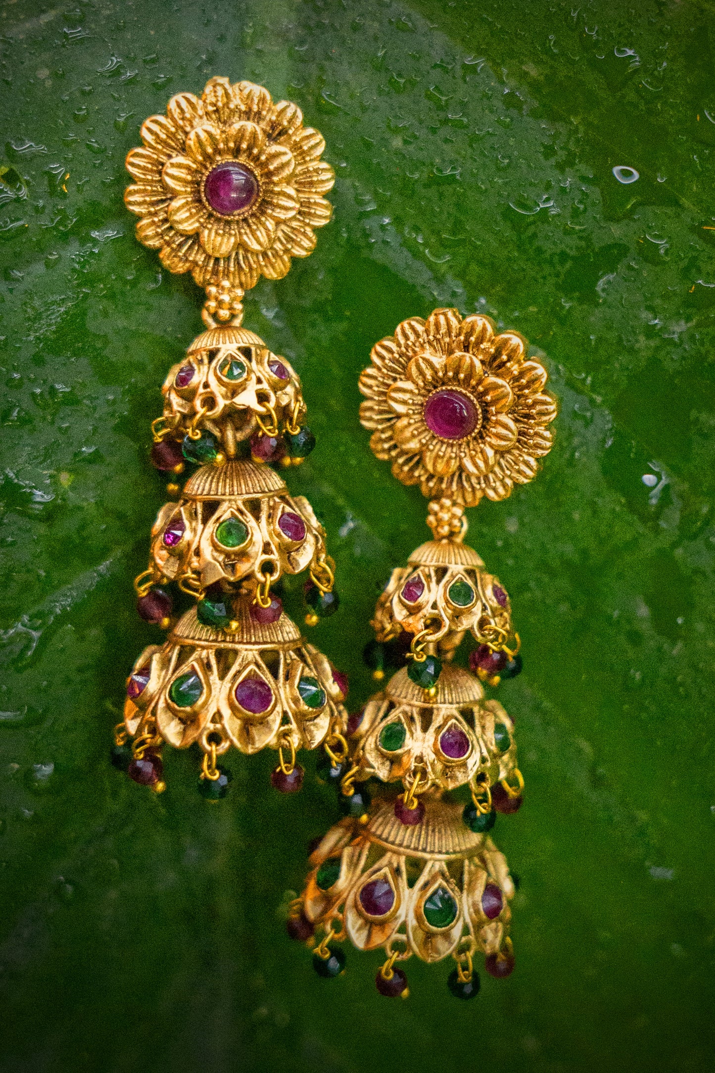 Padmavati Serendipity Golden Earrings