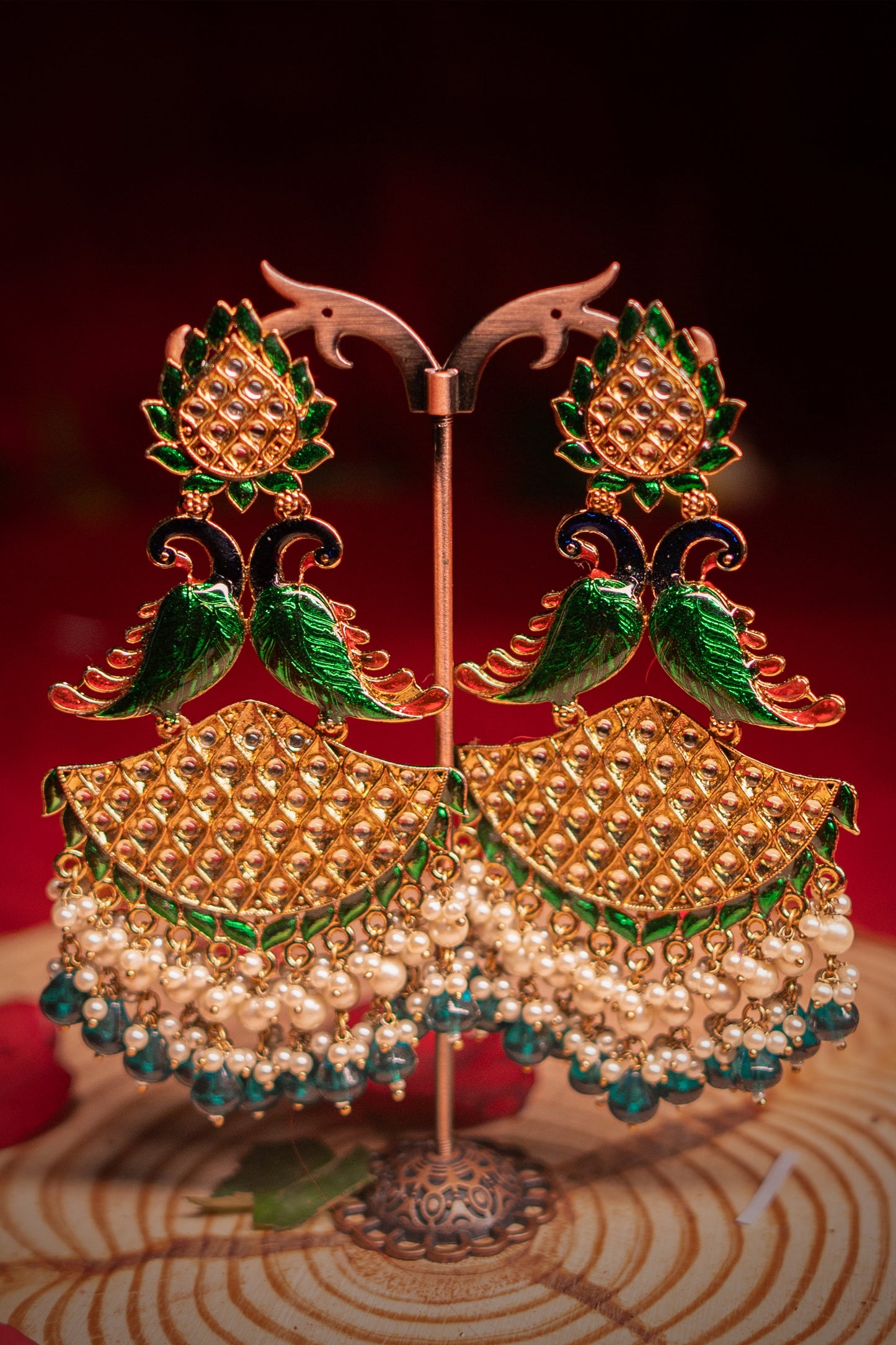 Noor Gilded Grace Kundan Earrings