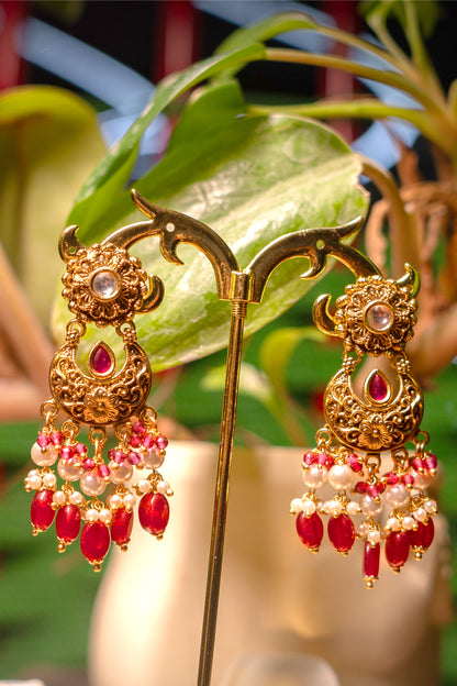 Mystic Blossom Kundan Earrings