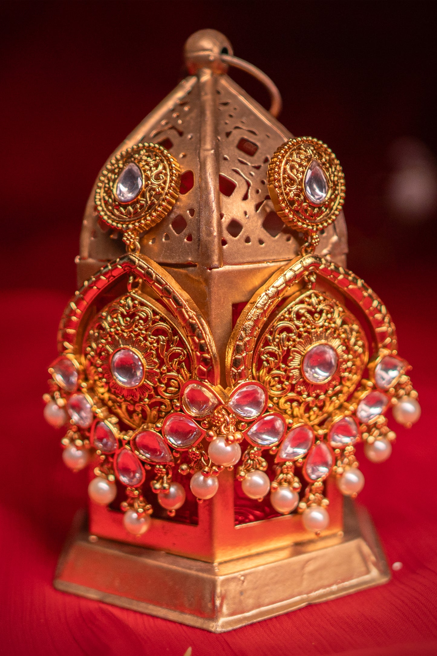 Illuminated Padmavati Kundan Earrings