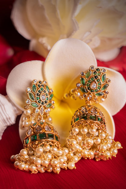Lotus Shield Padmavati Earrings