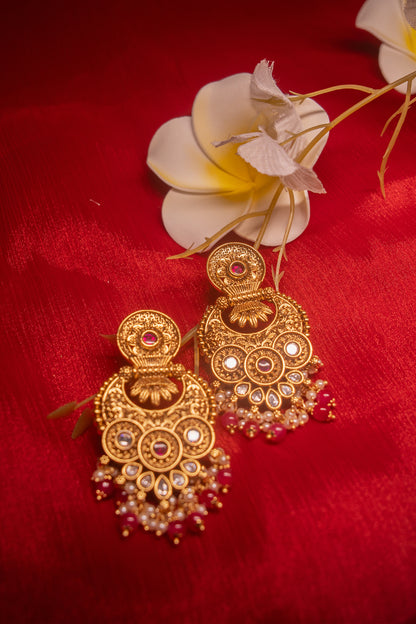 Timeless Elegance Kundan Padmavati Earrings